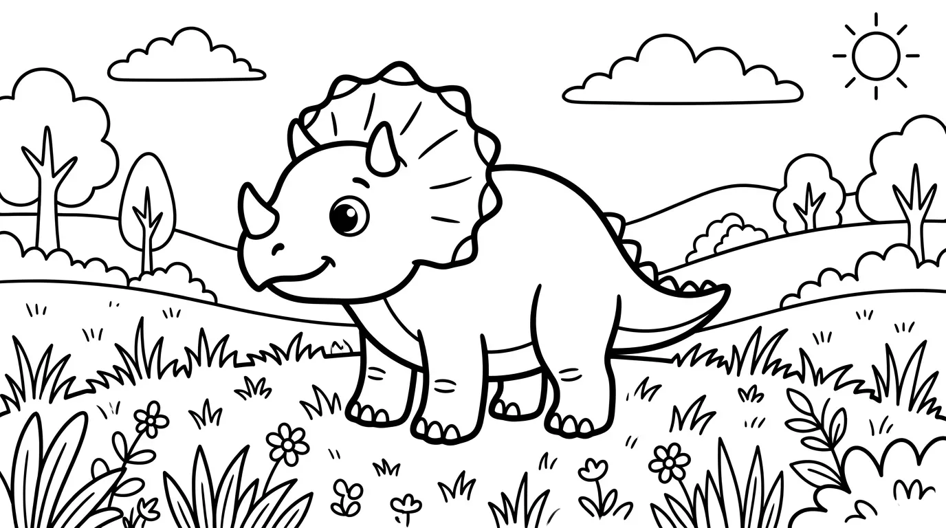 Black and White Coloring Page