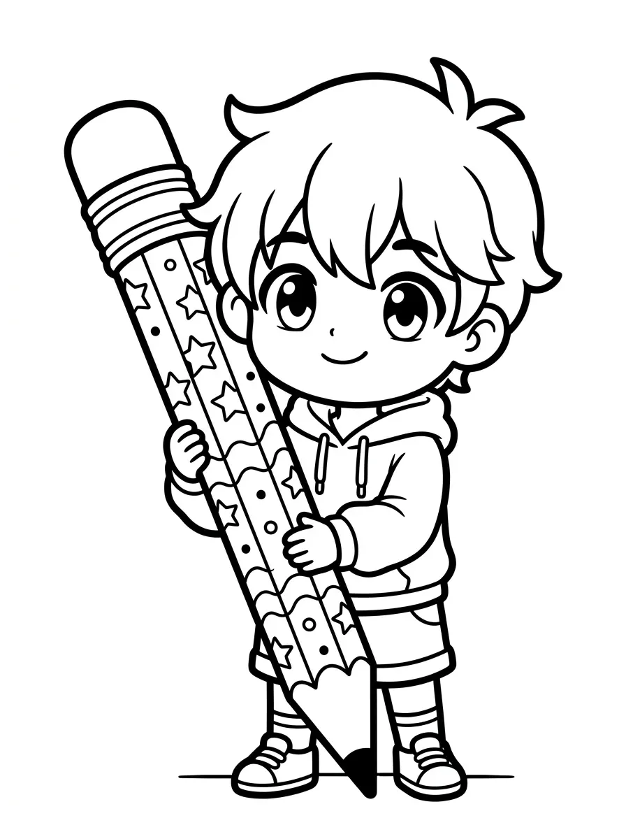 Anime coloring page