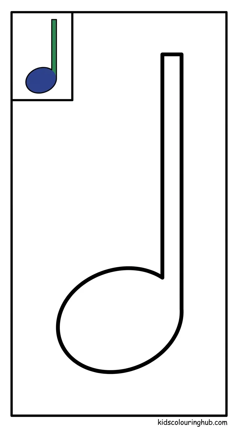 A clean and simple quarter note symbol