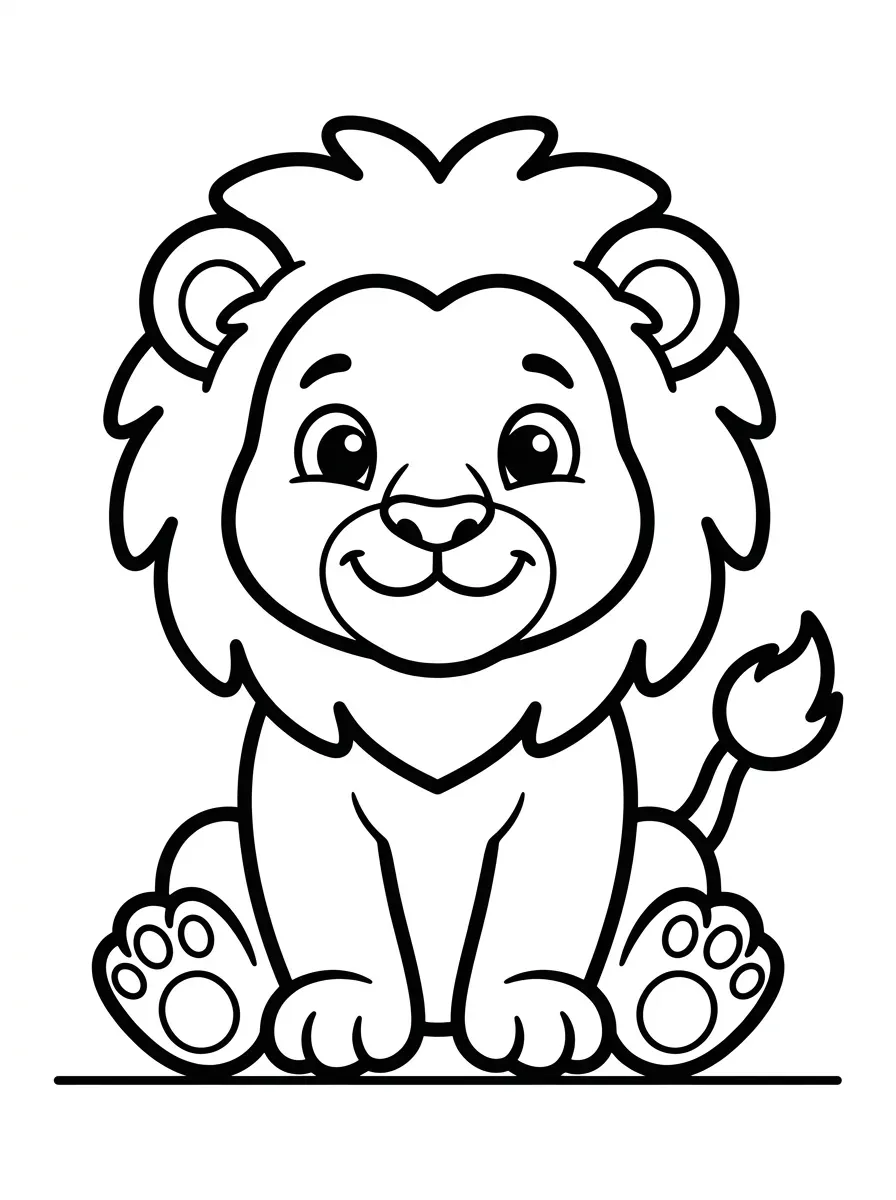 Lion coloring page