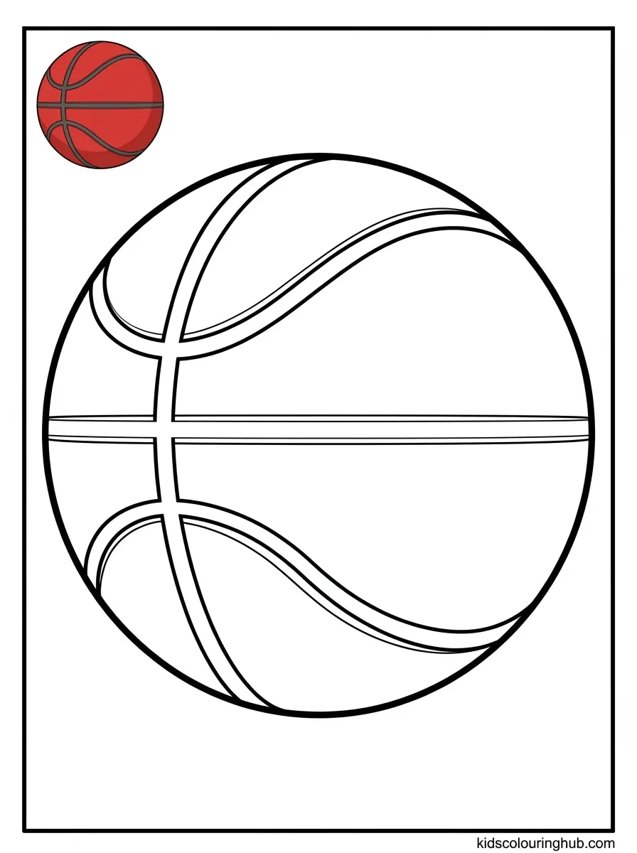 Kickball coloring page