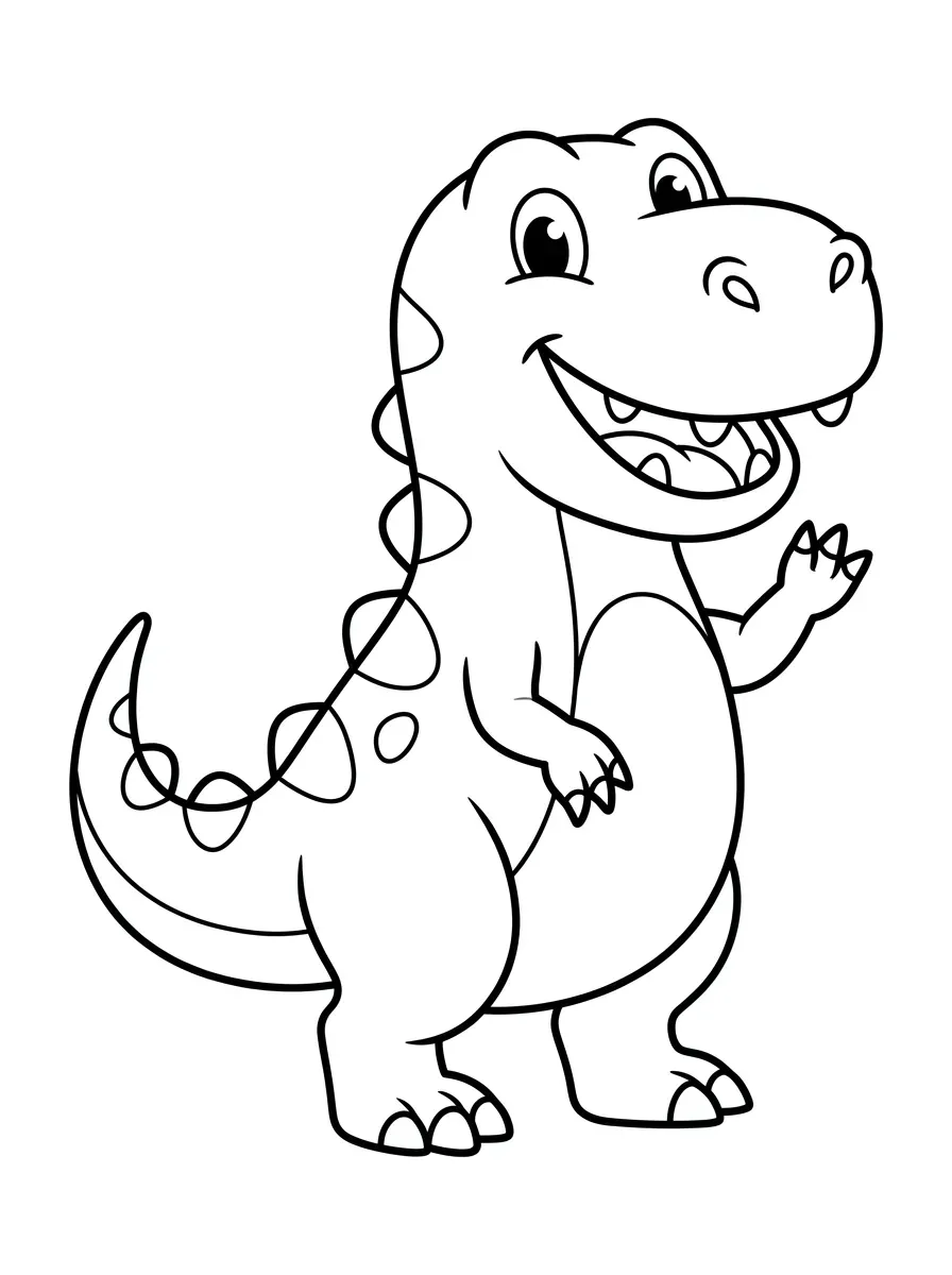 Dinosaur coloring page